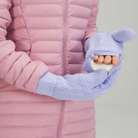 Lululemon Chevron Knit Mitten Lavender Dusk - Picture 3 of 5